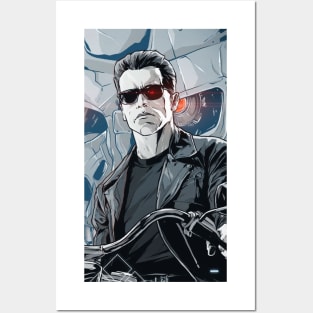 Terminator motorcycle Posters and Art